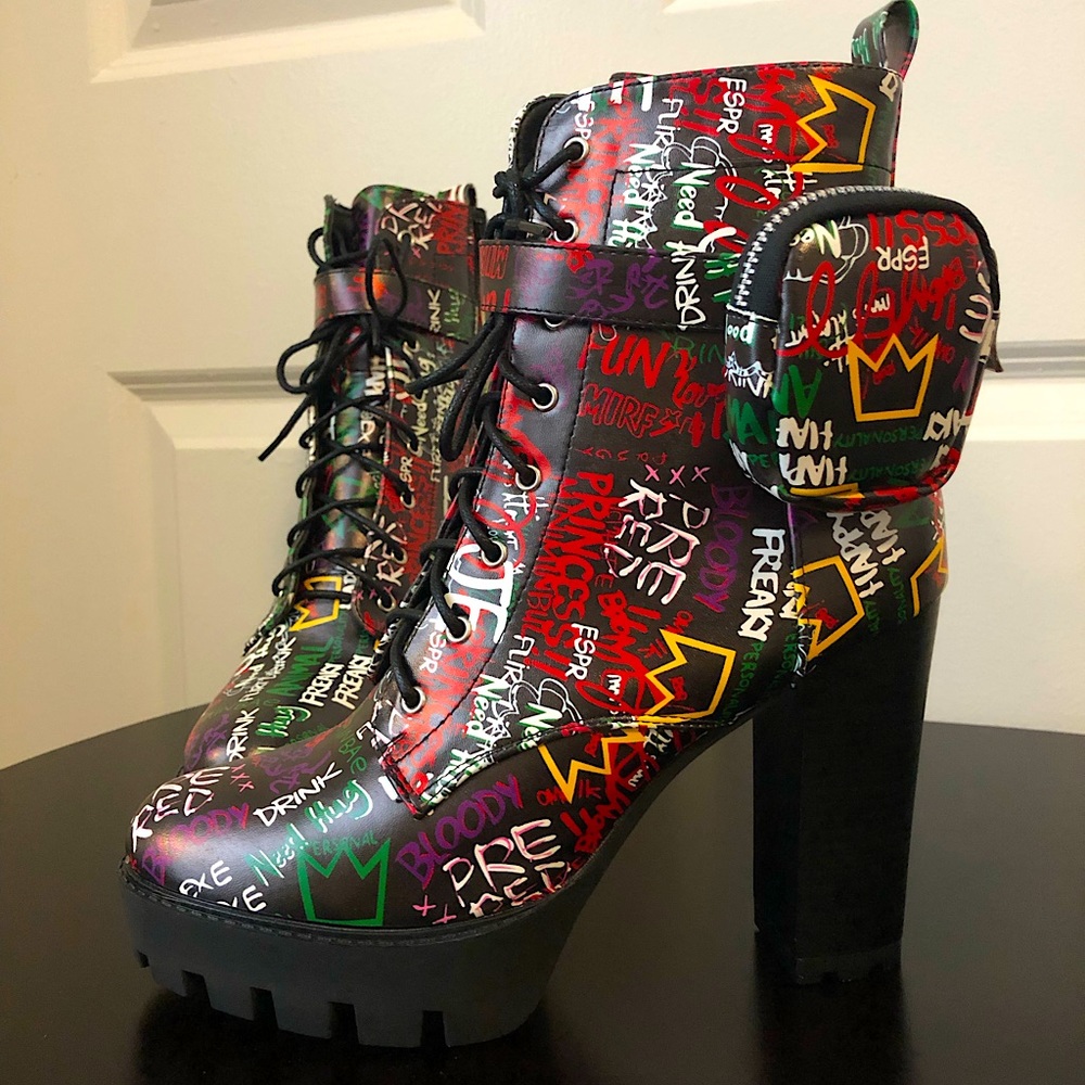 YoKi heeled boots. Women Sz 9.5 alternative heeled boots. NEVER WORN